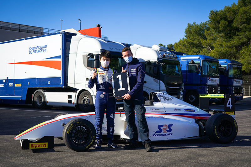 フランスf4選手権で武者修業に挑んだsrs Formulaスカラシップの岩佐歩夢選手が年タイトルを奪取 Jafモータースポーツ