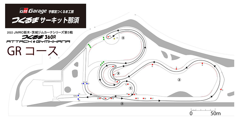栃茨ジムカーナは早くも後半戦に突入。激戦区NTR2は長屋秀彦
