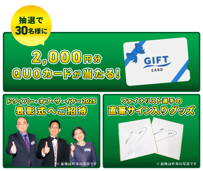 投票者への特典